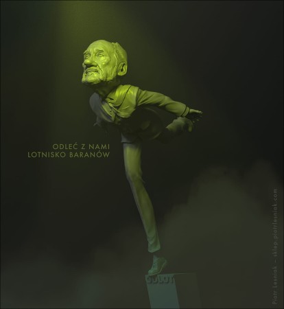 Macierewicz - grafika "ODLOT". Druk pigmentowy (1)