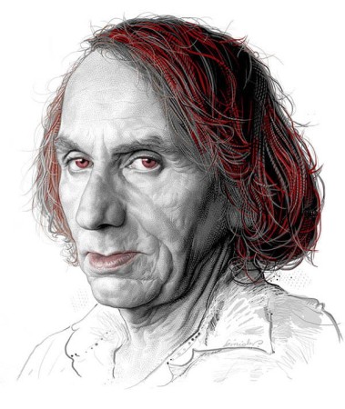 HOUELLEBECQ - druk pigm., Giclée