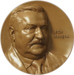 WAŁĘSA  30-lecie Przyznania Nagrody Nobla - medal, brąz