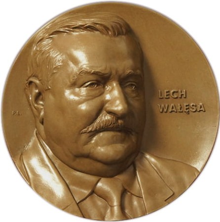 WAŁĘSA  30-lecie Przyznania Nagrody Nobla - medal, brąz