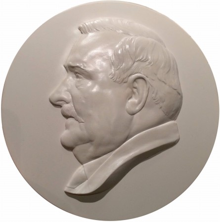 WAŁĘSA - medal 15cm, gips