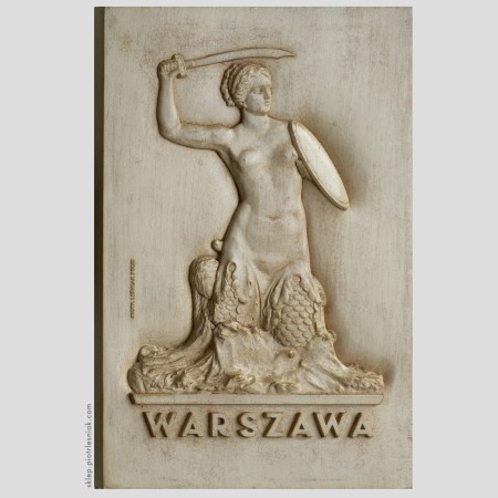 Płaskorzeźba "WARSZAWA - Syrenka ,Stare Miasto