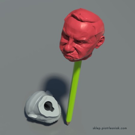 rzeźba, portret "ZŁY PREZYDENT" -  A. Duda