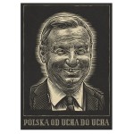 kartka poczt. "POLSKA OD UCHA DO UCHA" - druk pigm.